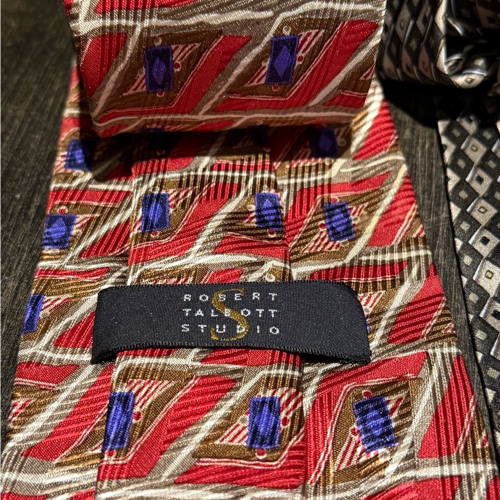 Elegant Patterned Robert Talbott Ties Set - image 8